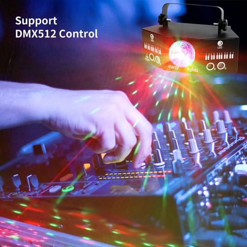 Littleboyny LED RGB disko projektor – barevná světelná show pro večírky a domácí oslavy