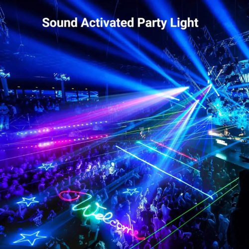 Littleboyny LED RGB disko projektor – barevná světelná show pro večírky a domácí oslavy