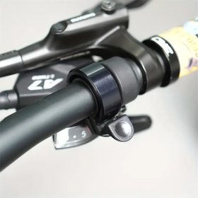   Černý zvonek na kolo s 22mm reproduktorem – pro řídítka o průměru 31 mm