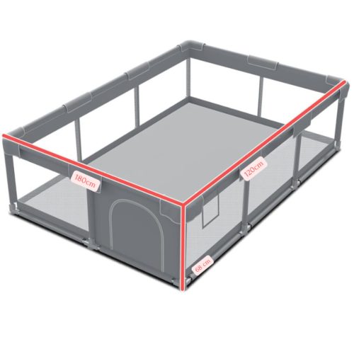 Dětská ohrádka Tenckat – 180x150x68 cm, prodyšná síťovaná stěna, stabilní konstrukce