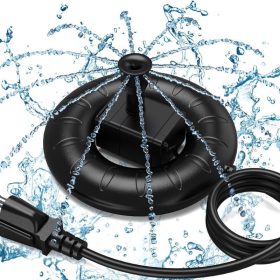 Ohřívač krmítka pro ptáky s fontánou, 70W - černý