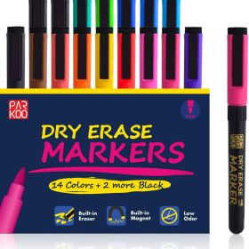   Sada magnetických popisovačů ParKoo 14+2 ks smazatelných – vícebarevné, odolné psací pero